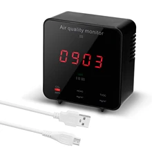 KF-906B misuratore di CO2 Monitor di qualità dell'aria formaldeide digitale HCHO TVOC rivelatore di anidride carbonica Tester portatile strumento rilevatore di Gas