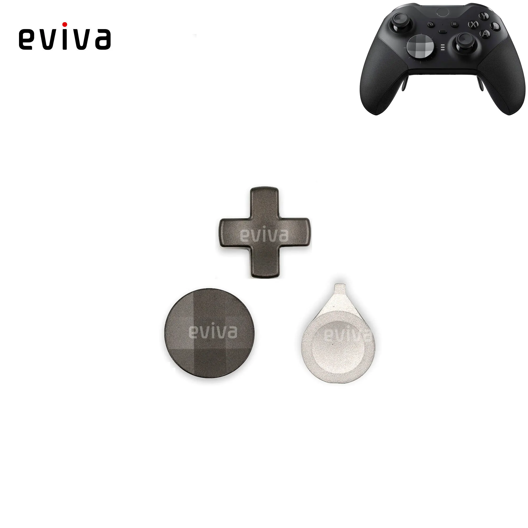 2 D-pads with Carry Case for Xbox One Elite Series 2 Controller 4 Trigger Paddles Silver Mcbazel Xbox One Elite Series 2 Controller 13 in 1 Replacement Tools 6 Thumbsticks Grips
