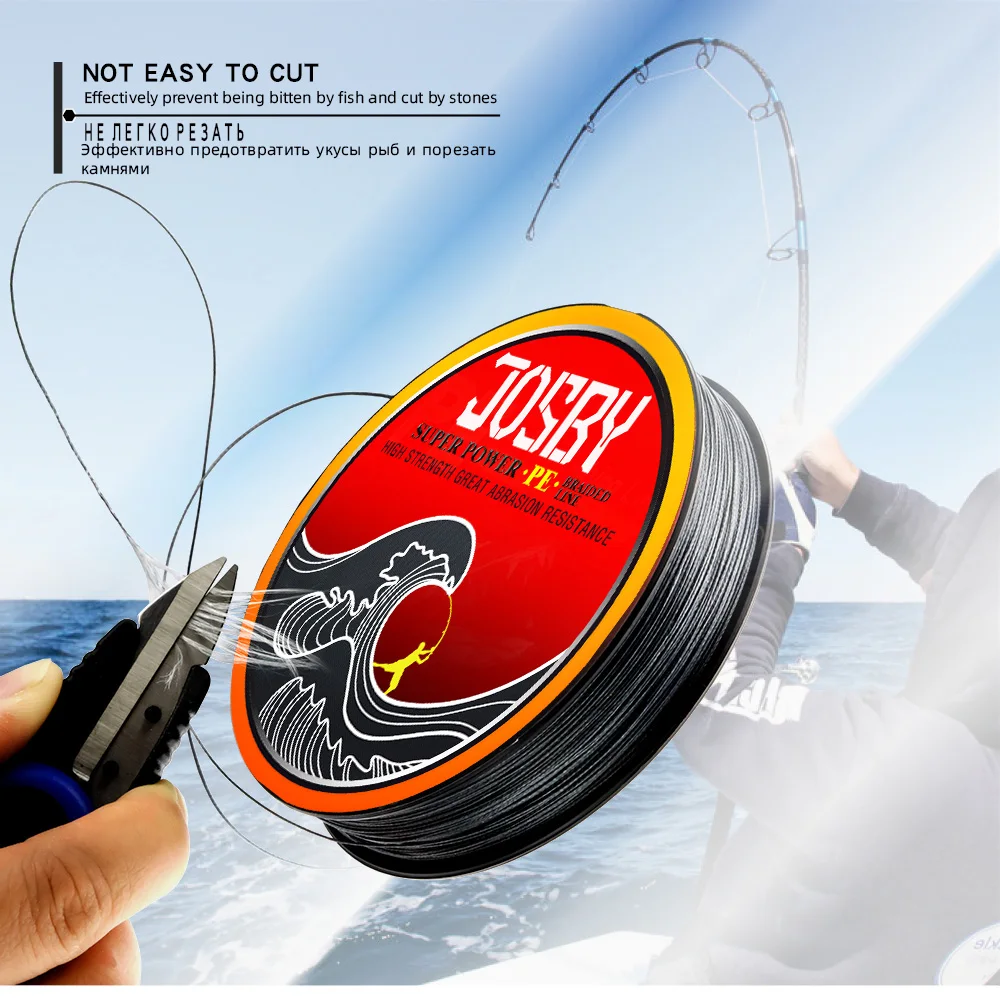 JOSBY 300 м 500 м 1000 м 8 нитей 10-78LB PE плетеный рыболовный провод Multifilament очень прочный рыболовный линия ЯПОНИЯ разноцветный