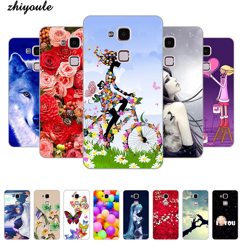 Funda dura para Ascend Mate 7 MT7 trasera flores y plantas, Original, de plástico duro con estampado de animales bonitos|Fundas antigolpes para teléfono| - AliExpress