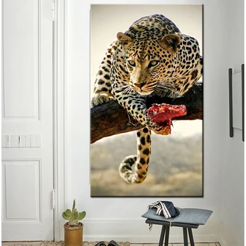 

large size 5D Diy Diamond Painting Cross Stitch full Square round Diamond Embroidery leopard panther Swallow picture Decor N540