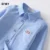 GFMY 2020 New Spring Autumn Oxford Textile Full Sleeve Solid Color Blue boys White Shirt 3T-14T Kid Casual School Clothes 801