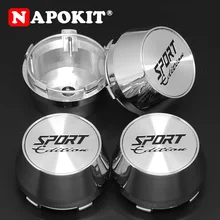 4PCS Universal High Quality 60MM Car Wheel Rim Center Hub Cap SPORT Edition Logo Wheel Hubcap Refit Decorative Cover