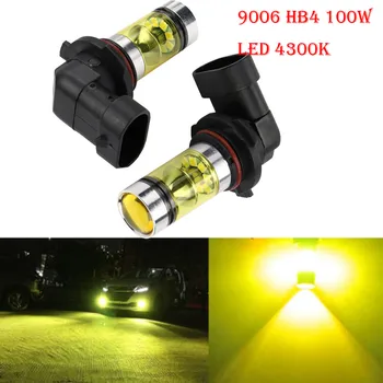 

Fog Lights Car LED Light Bulb For Cars 2X 9006 HB4 100W 2323 LED 4300K YELLOW Fog Driving Light Bulbs Car Accessories #Ger