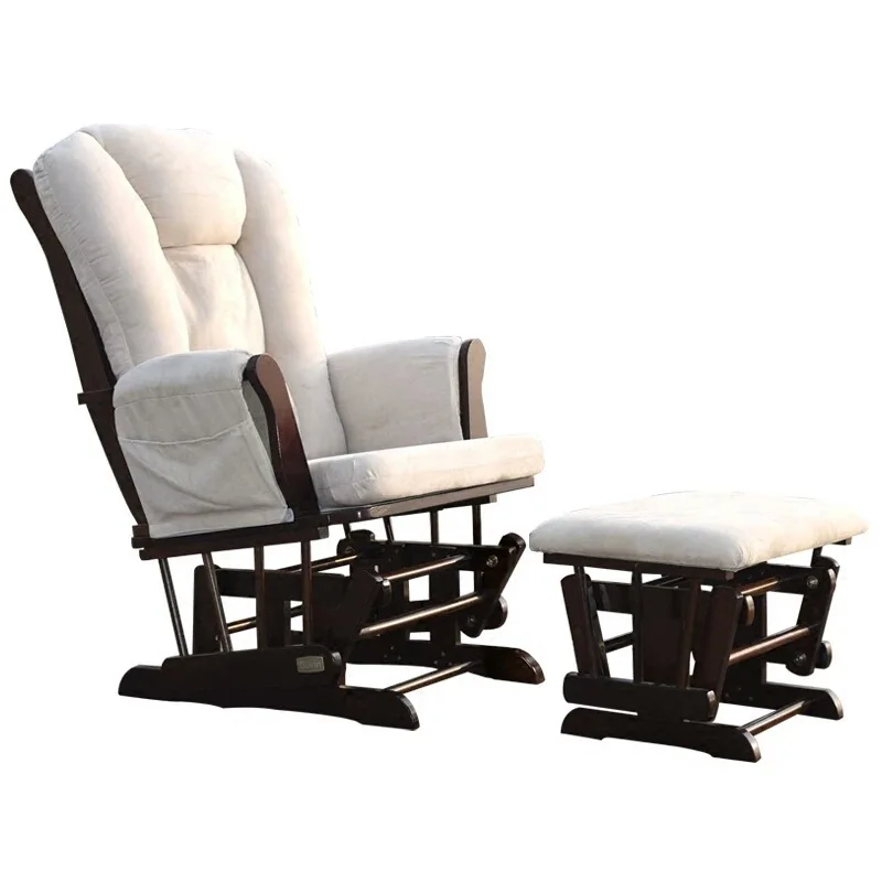 С фабрики, взрослое сплошное деревянное кресло-качалка для пожилых людей, уличное для досуга кресло-качалка, Скандинавское кресло-качалка для кормящих - Цвет: Rocking Chair