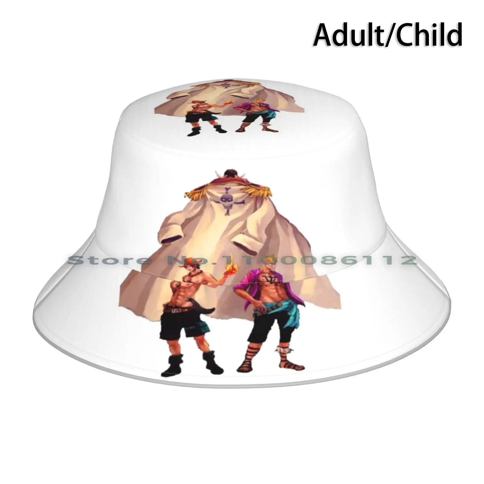 Team White Beard Bucket Hat Sun Cap Rufy Nami Ussop Manga Saber Sanji Anime Fan Catch 3Bros Ace Sabo Grand Line Roronoa Zoro