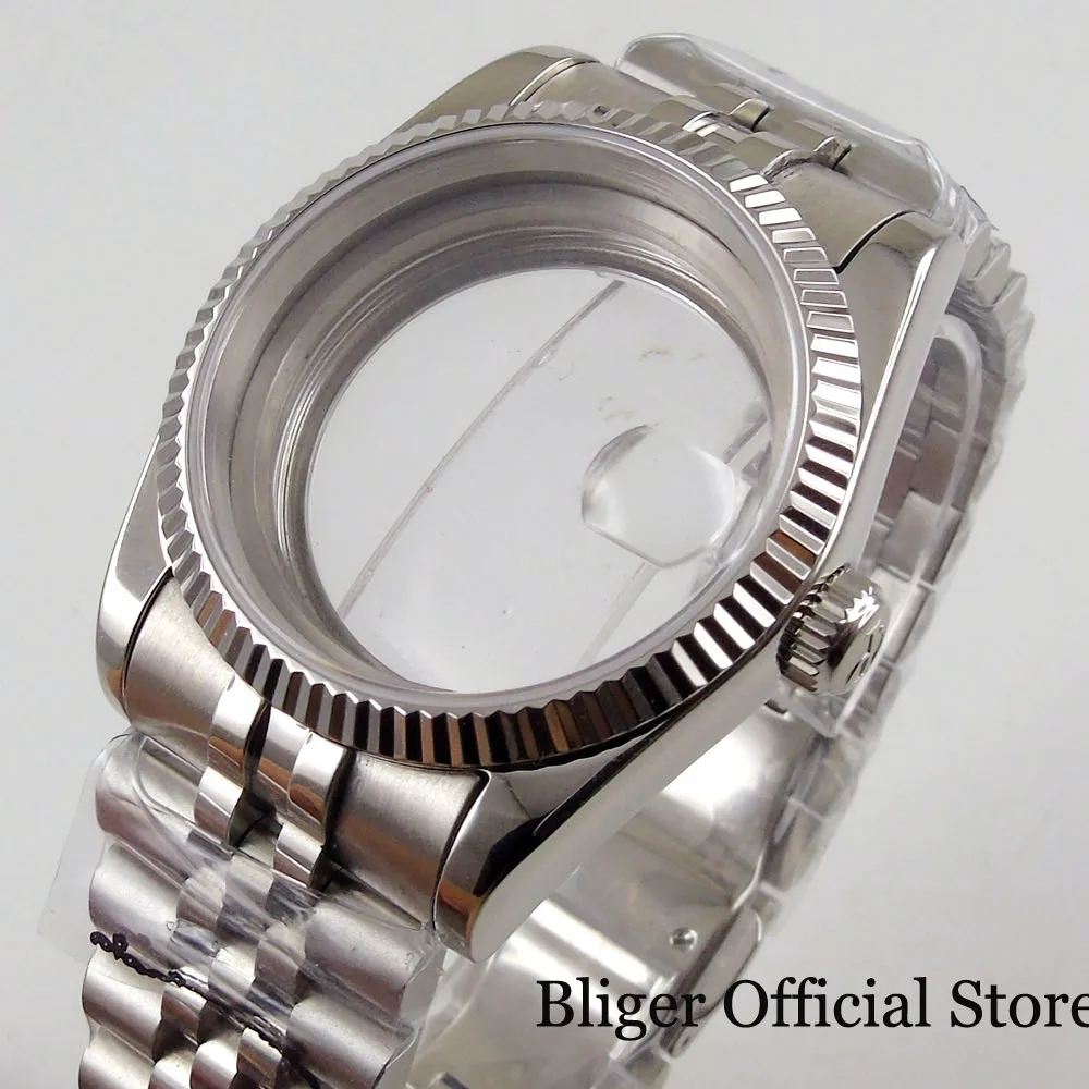 

Fit MIYOTA Automatic Movement New Top Stainless Steel Watch Case + Watch band