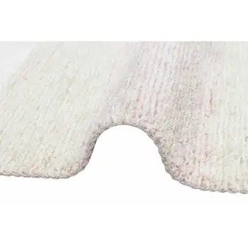 

Apex Corona 3 'x 5' Microfiber Beige/Pink Runner Rug