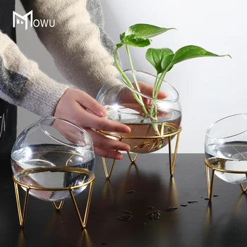 

NORDIC HOME DECORATION ACCESSORIES LIVING ROOM DECORATION FLOWER VASES TRANSPARENT HYDROPONIC GLASS VASE TERRARIUM HOME DECOR