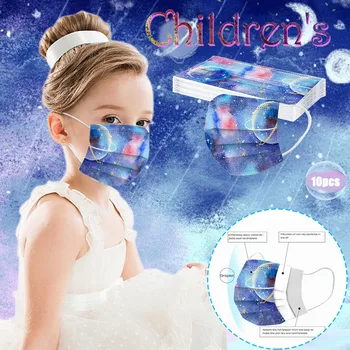 

10/20/30/50PC Children's Cloth Face Shield Reusable Mouth Mask Washable Face Shield Face Mask Breathable Windproof mondmaskers