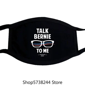

Talk Bernie To Me Bernie Sanders Navy Mask Washable Reusable Mask for Unisex Black