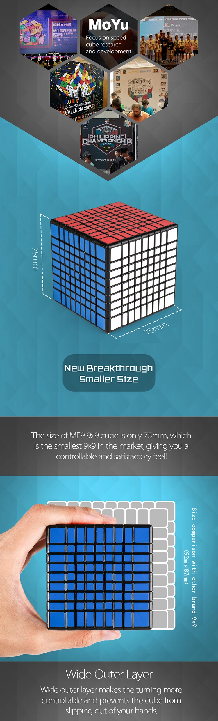 MofangJiaoshi MoYu MF9 кубики без наклеек Meilong 9x9x9 кубики магические 9 слоев формы 9x9 скорость головоломка Cubo Обучающие Детские игрушки игра