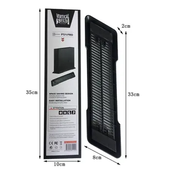 

Simple Design Console Vertical Stand Mount Dock Holder Dock Mount Cradle For PS4 Pro Game Holder Accessories Black