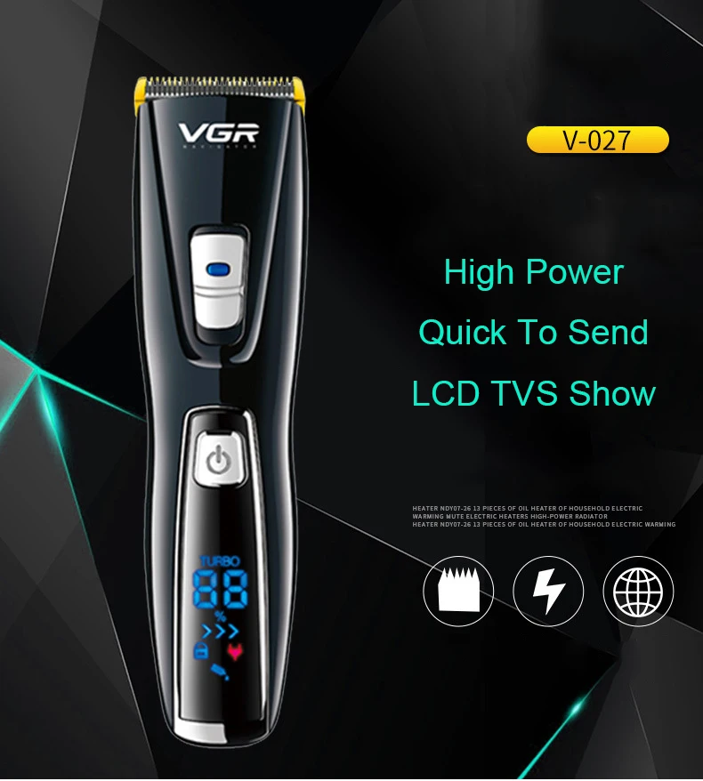 Men Professional Haircut Clipper Electric Hair Style Tool Low Noise Body Trimmer Face Shaver