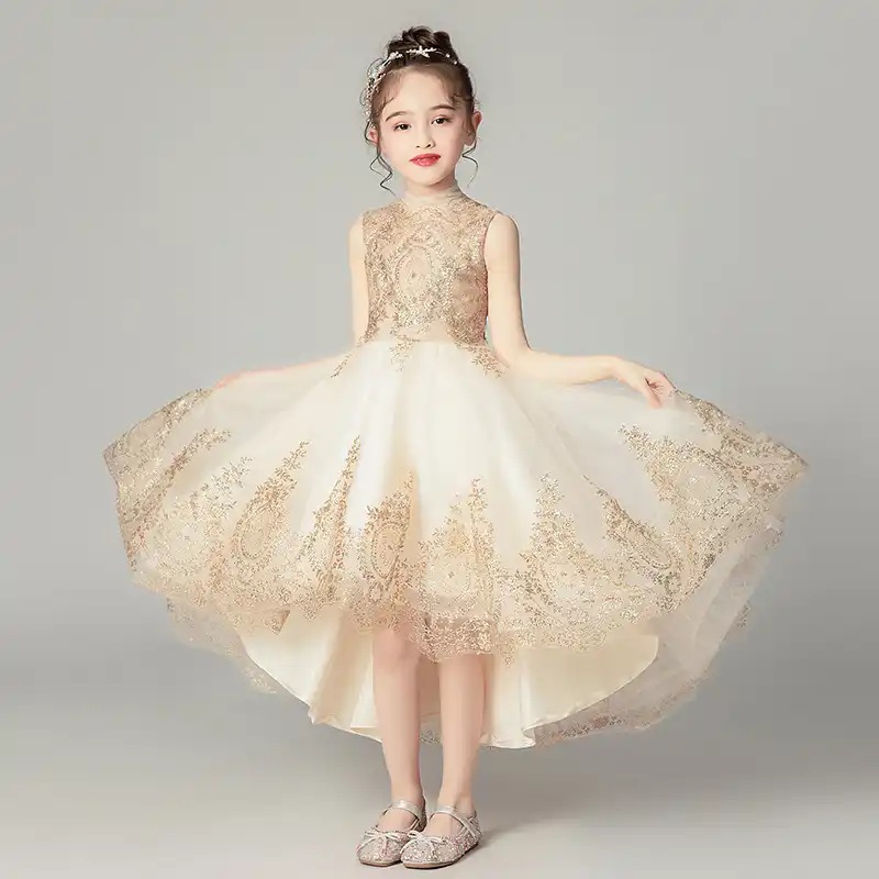 gold silk wedding dress