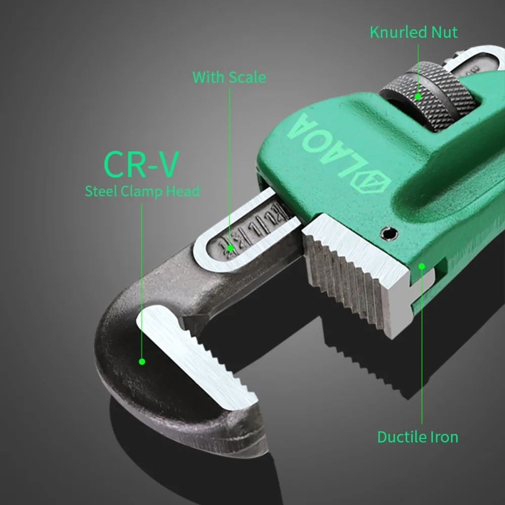 LAOA СВЕРХМОЩНЫЙ ТРУБНЫЙ КЛЮЧ 8 дюймов 10 дюймов 14 дюймов CR-V стальная сантехника без ржавчины без коррозии ручные инструменты