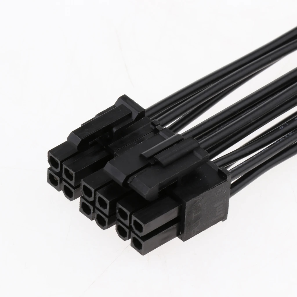 ЦП 8Pin до 8 + 4pin удлинитель питания шнур свинцовая втулка черный 20 см|Компьютерные