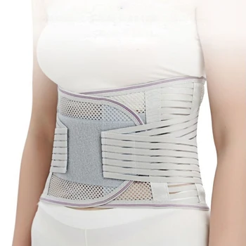 

Men Women Adjustable Waist Trainer Belt Lower Back Brace Spine Support Belt Orthopedic Breathable Lumbar Posture Corrector Pain