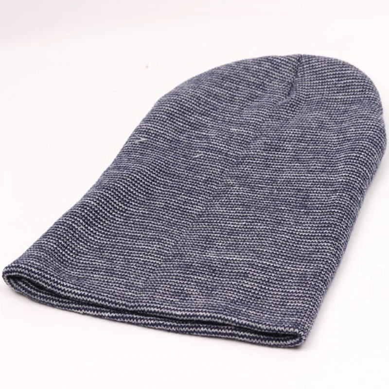 Unisex Beanies Winter Hats Cap Men Beanies Stripe Knitted Hip Hop Hat Male Female Warm Winter Cap 14 Colors Women Hat