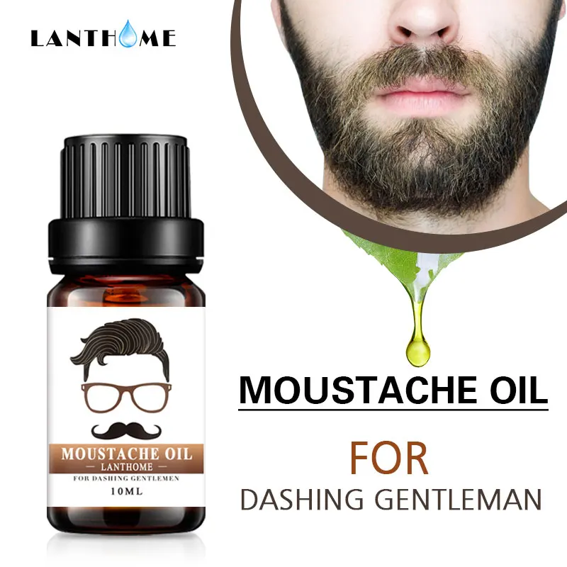 1 шт. 10 мл LANTHOME biologiche Baard Olie haaruitval Producten Spuiten Baard Groei Olie Voor Groei Mannen Baard groeien Pro