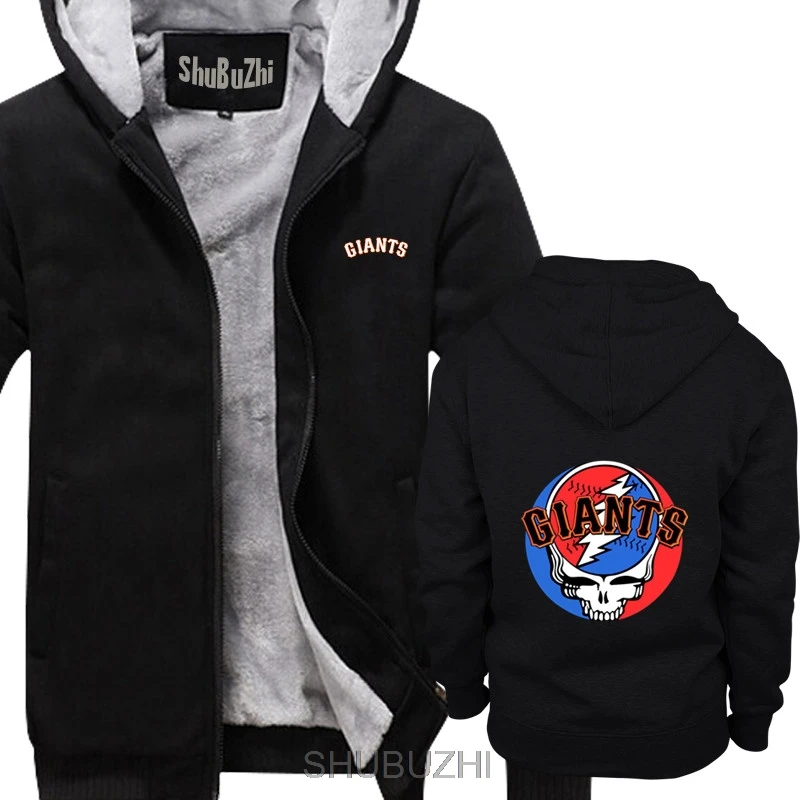 Новинка; мужская толстовка с капюшоном «Grateful Dead SF Giants»; крутая Повседневная плотная толстовка с капюшоном для мужчин; унисекс; Новое Модное теплое пальто; свободный размер; Топ; sbz4573