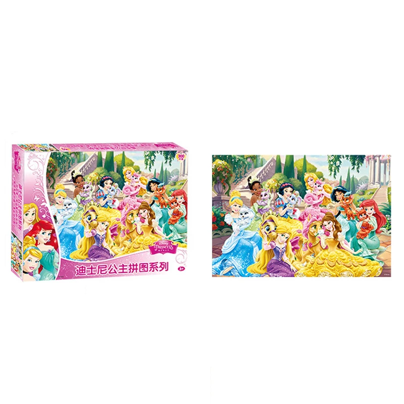 Disney princess kids puzzle DIY деревянные пазлы 300 шт. Ранние развивающие Мультяшные игрушки