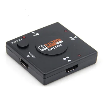 

3 Port HDMI Splitter Switcher 1x3 Mini HDMI Port 3 Input 1 Output for HDTV 1080P Video DV HDTV 1080P hdmi kvm switches
