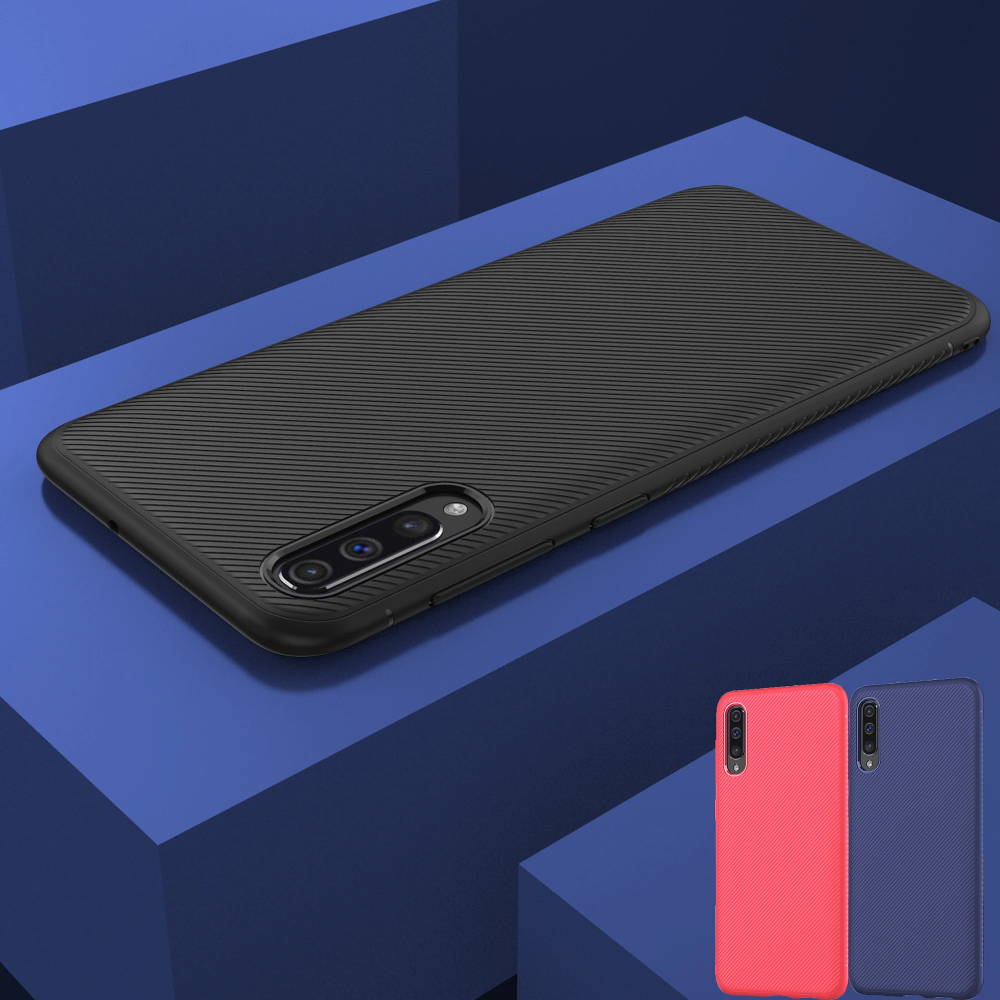 

For Samsung Galaxy A50 A30 Case lenuo Leshen Series Texture TPU Soft Silicone protector Phone Case for Samsung A50 Back Cover