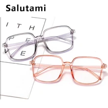 Большие Квадратные прозрачные очки, оправа для женщин, винтажные черные заклепки, очки для мужчин, ретро большие тени, прозрачные очки Oculos