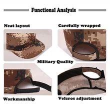 Уличная спортивная тактическая камуфляжная шляпа, простая Военная армейская камуфляжная охотничья Кепка, шапка для мужчин, шапка для взрослых