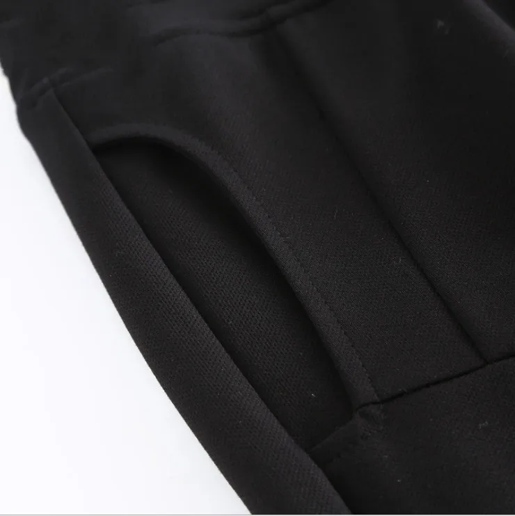 4XL-10XL размера плюс в Корейском стиле Для женщин штаны новые эластичные Высокая Талия Slim с черным пояском и женская обувь в деловом стиле; Повседневная обувь карандаш брюки HJ816