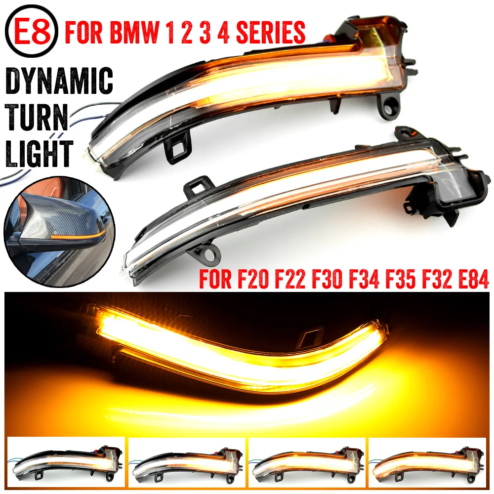 Luces LED Dinámicas Para Espejo Retrovisor BMW Serie 1-4 (2012-2024) - Flecha Intermitente, Fácil Instalación