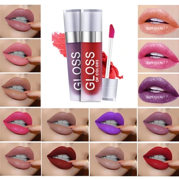 

Matte Lipstick Liquid Waterproof Long Lasting Shimmer Glitter Mermaid Lip Gloss Tint Tube Makeup Cosmetics