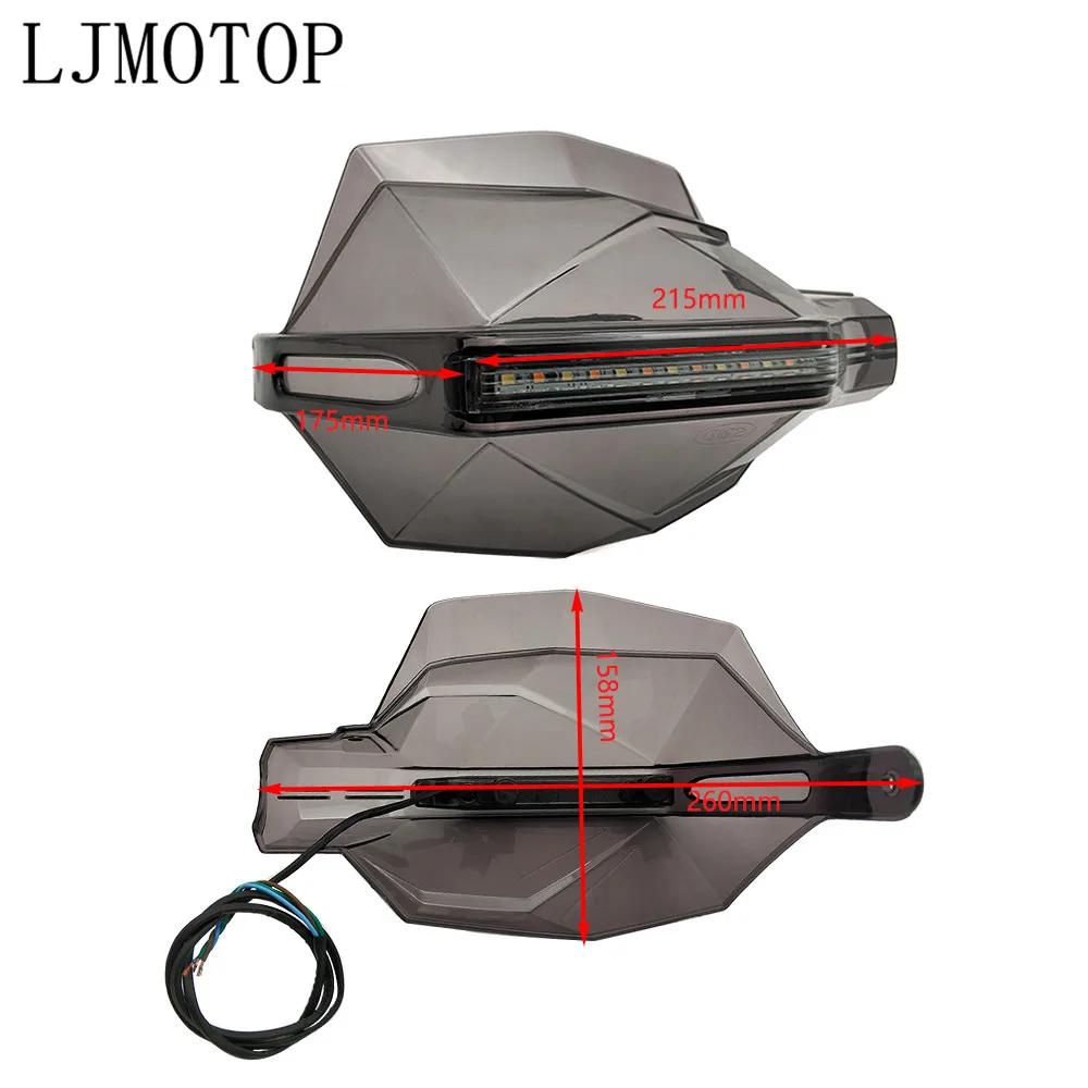 2019 мотоцикл ручной Защитная Ручка протектор рукавицы с светодиодный световой