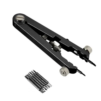 

Watch Bracelet Spring Bar Standard Plier Remover Set Alloy Steel Watch Bands Repair Removing Tool With 6 Pin Forks