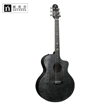 

Natasha wood guitar Saturn guitar black hole guitar 41 "36" solar system nine planets fingerboard