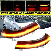 Paire de rétroviseurs latéraux LED pour VW GOLF 5 MK5 Jetta Passat B5.5 B6, clignotant dynamique, clignotant 