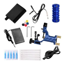 Мощный моторный наконечник, портативные игольчатые инструменты, ручка, набор, низкий уровень шума, педаль, тату-машина, набор для начинающих, профессиональное оборудование