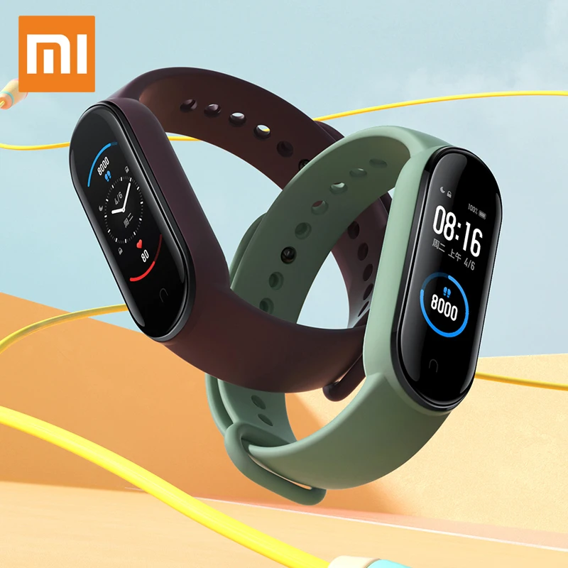 

Xiaomi Mi Band 5 Global Version Smart Bracelet AMOLED Touch Screen Miband 5 Wristband Sport Fitness Tracker Heart Rate Monitor