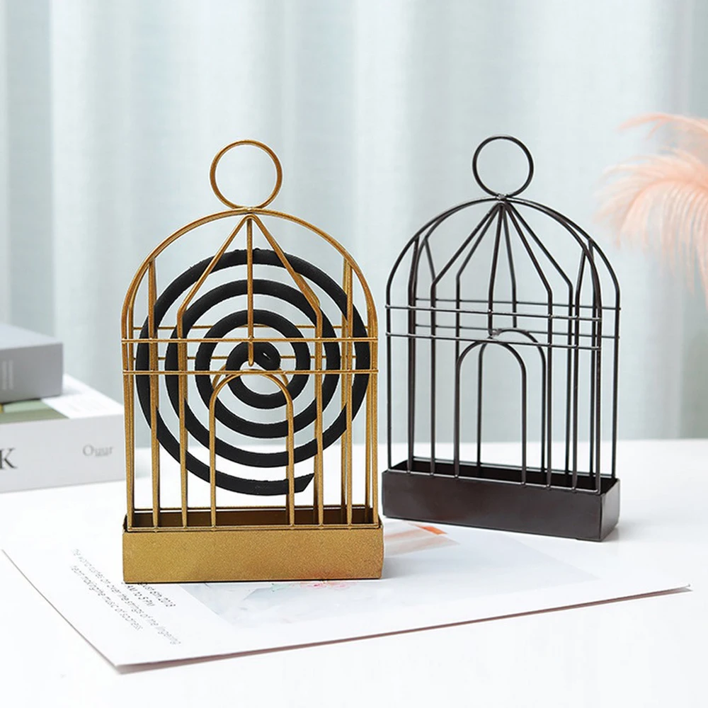 

Creative Mosquito Coil Holder Nordic Style Retro Iron Coil Repellent Incense Rack Summer Day Outdoor Anti-mosquito Home Decor