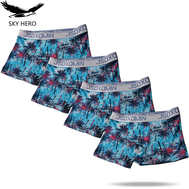 4pack Lot Underpants Men Boxer Homme Sexy Boxershort Mens Underwear Boxers Ice Silk Man Slip Homme Funny Mesh Panties Boxers Aliexpress