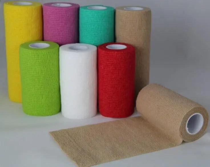 Disposable Sports Elastic Bandage Self-Adhesive Bandage Cloth Ultra-stretch Training Pressure Belt Kneecap thigh supporter Ankle