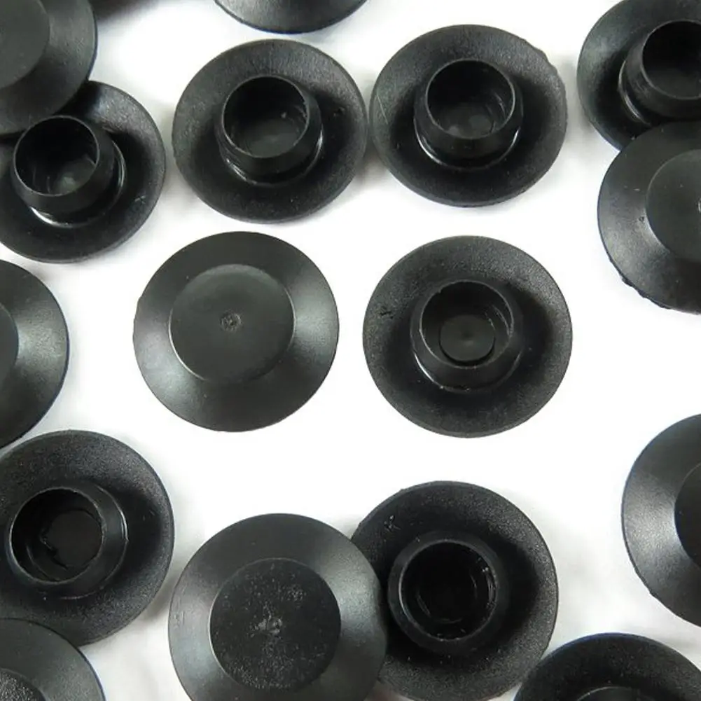 100PCS Car Door Rubber Plug Universal PVC Mount Rubber Body Sheet Cap Metal Hole Plugs for 3/8