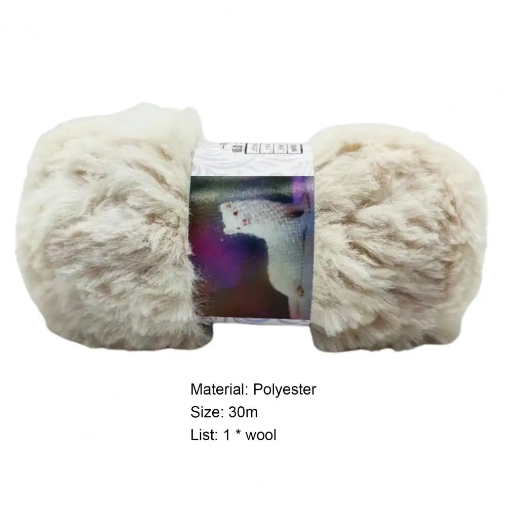 50g/Roll Faux Fur Yarn Hair Mohair Wool Cashmere for Hand Knitting Crochet Sweater Thread Baby Clothes Scarf Fluffy Mink Yarn 3