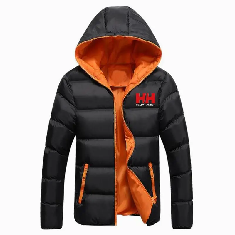 

2019 North Winter Jackets Men Print Warm Coat Mens Zipper Parka Plus Size 5XL Hombre Hooded Outerwear Clothing