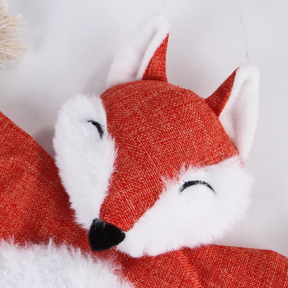 Super soft plush pet toy dog vocal pet supplies wear resistant bite resistant simulation fox tiger for large dog toys squeaking