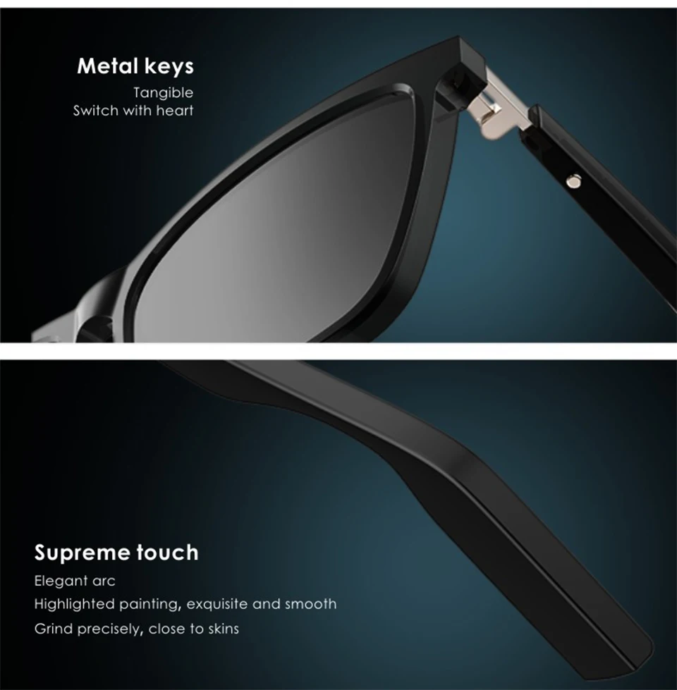 2021 New iULi P7 Fashion Smart Wireless Bluetooth Audio Glasses For Outdoor Sports Driving Cycling Sunglasses