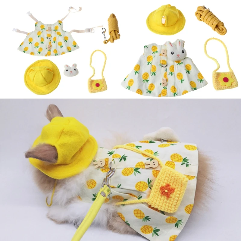 Accessory Harness-Vest Hamster Ferret Bunny Kitten For Rabbit Leash-Set Puppy Animal