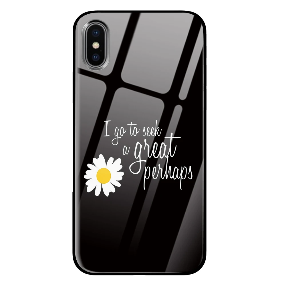Черный белый Note для iPhone 5 5S 6 6s 7 8 Plus X XS XR 11 Pro макс. закаленное стекло чехлы - Цвет: 1