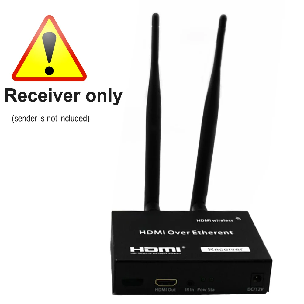 5G беспроводной HDMI удлинитель передатчик HDMI беспроводной удлинитель 100 м/200 м беспроводной Wifi HDMI передатчик беспроводной ПК к ТВ конвертер - Цвет: Receiver only